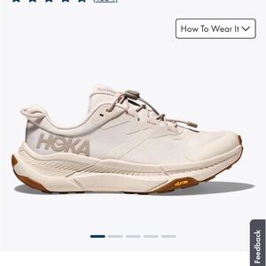 Cream colored Hoka sneakers 7.5